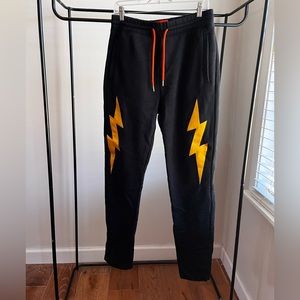Just Don All City Sweatpants SIZE M, BLACK Lightning Chicago Streetwear